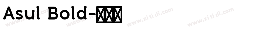Asul Bold字体转换